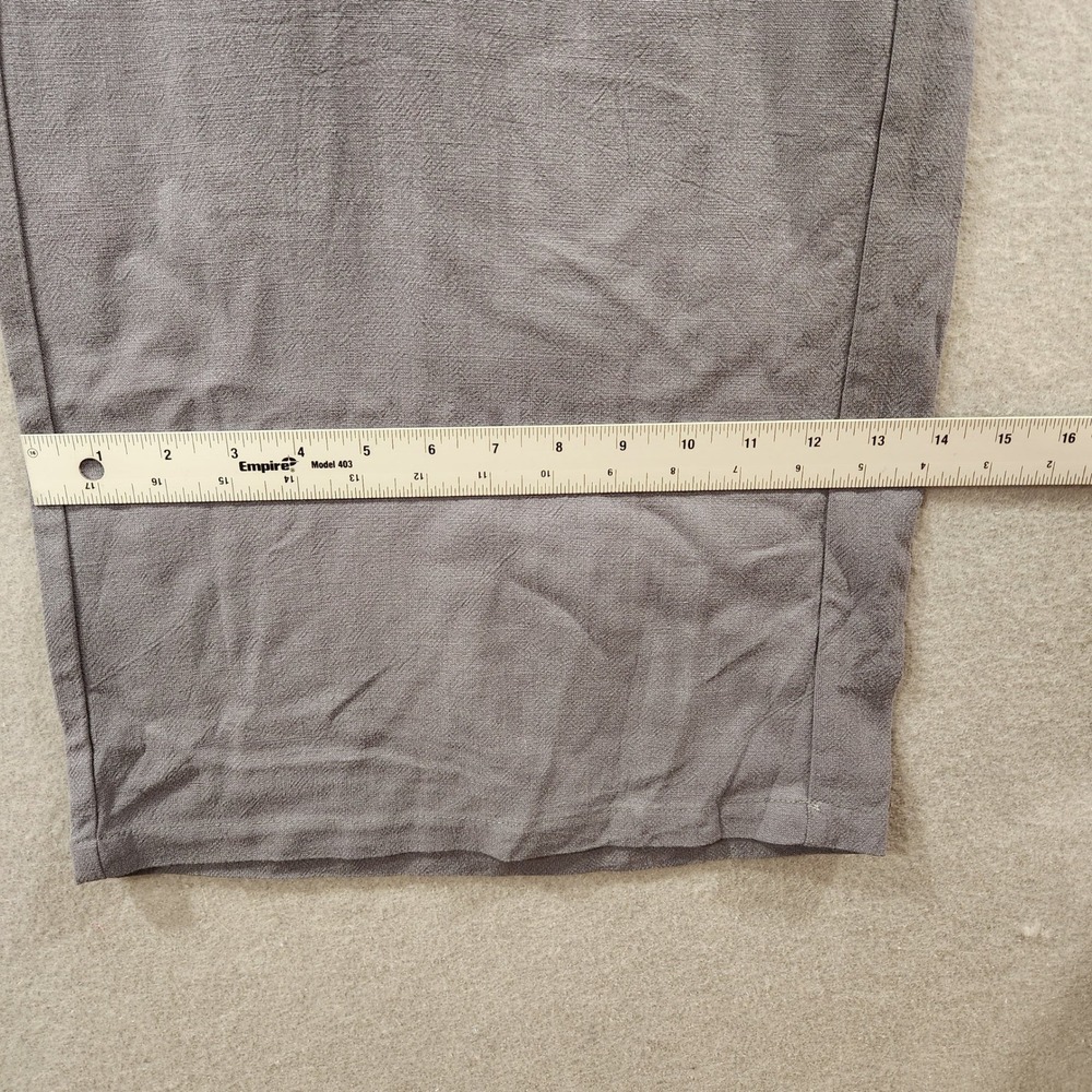 ZESICA Linen Short Sleeve Crop Top High Waist‎ Pants Lounge Set Women's XL Gray - Picture 16 of 16